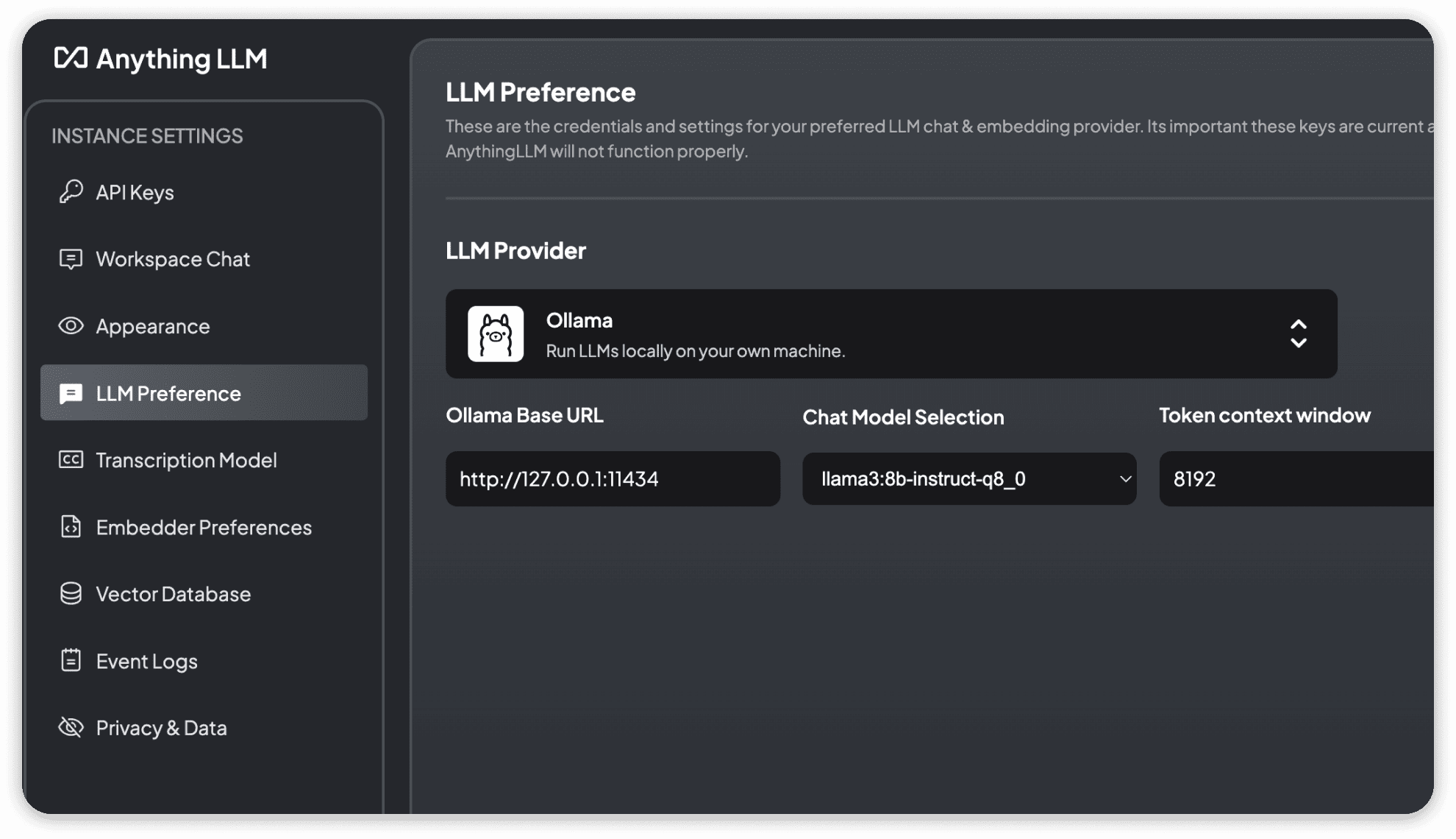 Correct Ollama Base URL for Qubex LLM Desktop Version